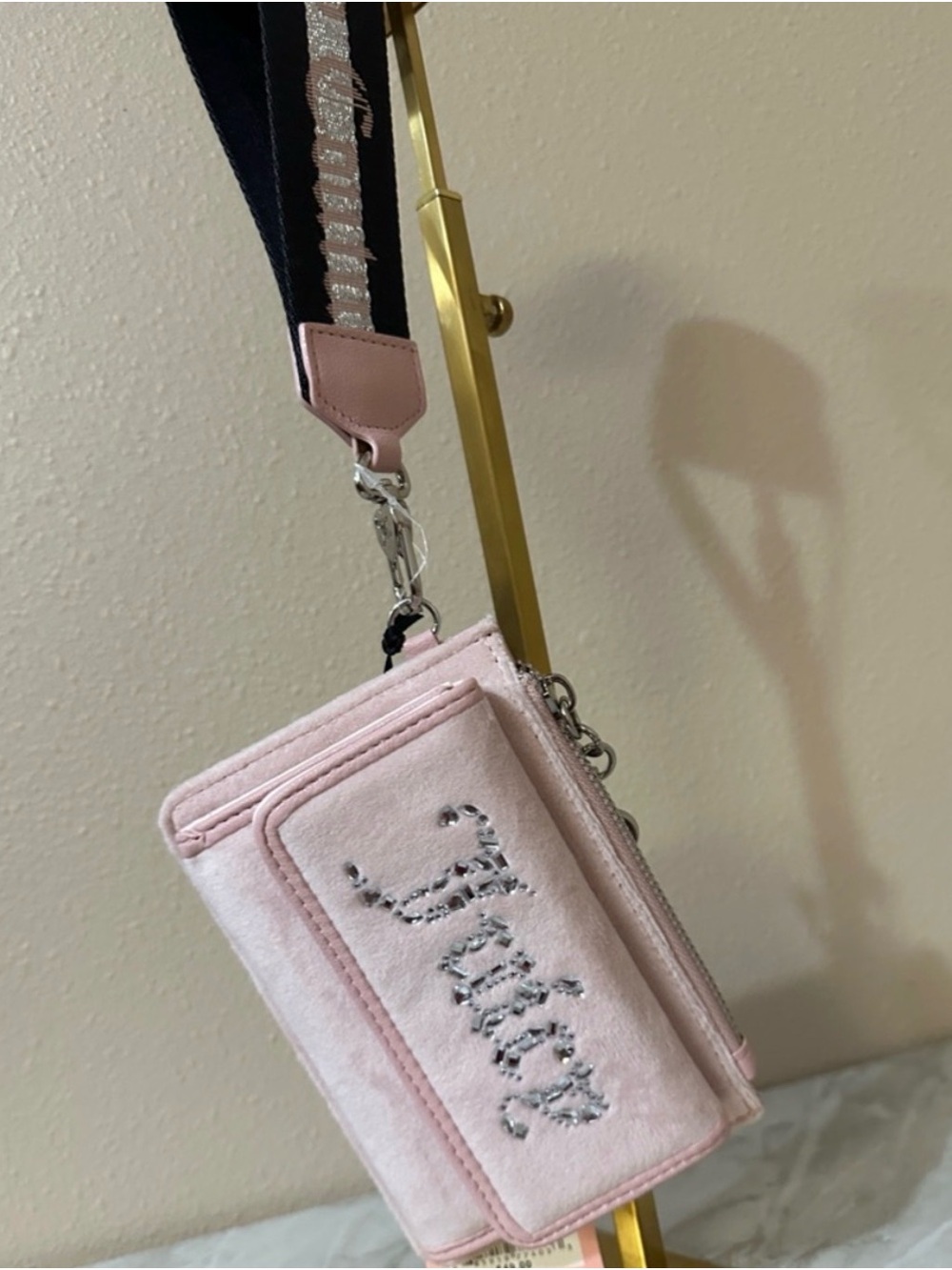 Juicy Couture Light Pink Wallet with Script Logo